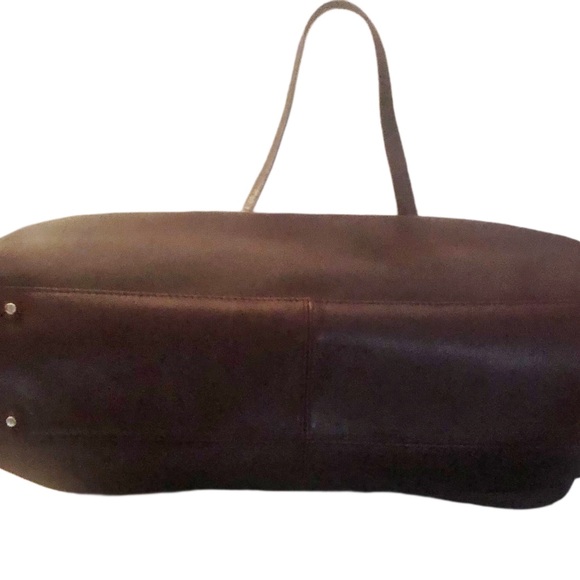 Vintage Etienne Aigner Large Brown Leather Shoulder Bag - Picture 3 of 11